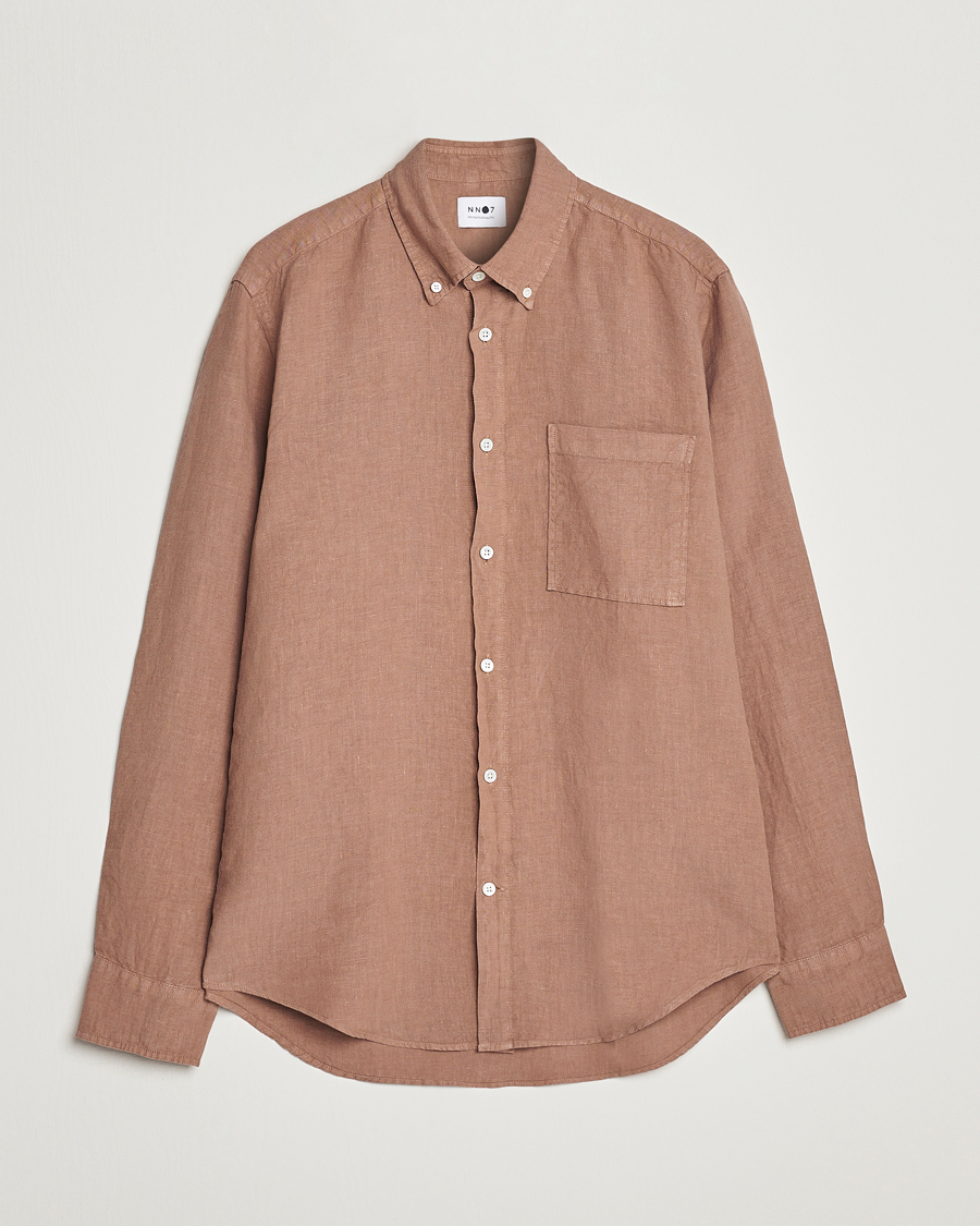 Herr | Skjortor | NN07 | Arne Linen Shirt Nougat