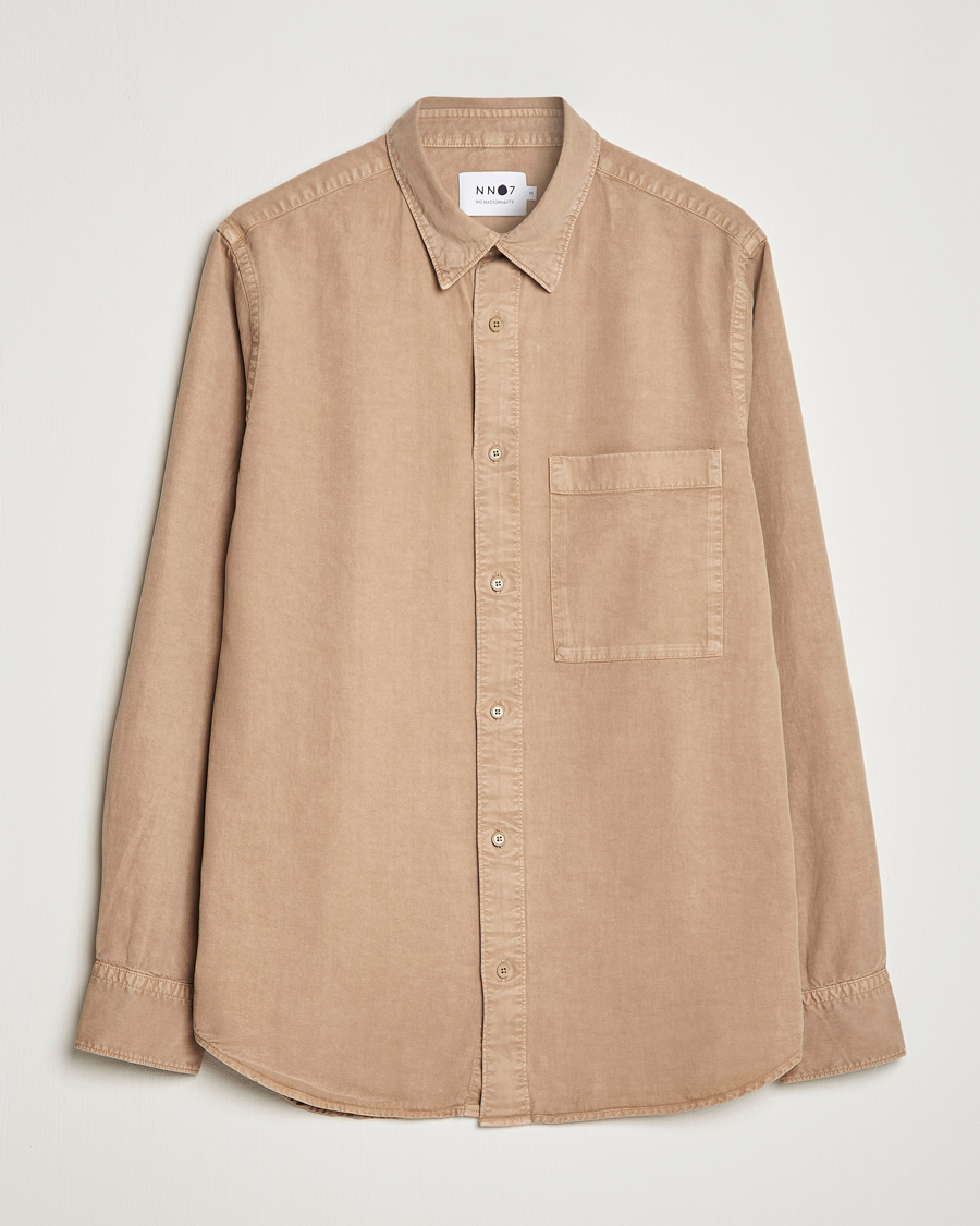 Herr | Skjortor | NN07 | Cohen Tencel Shirt Greige