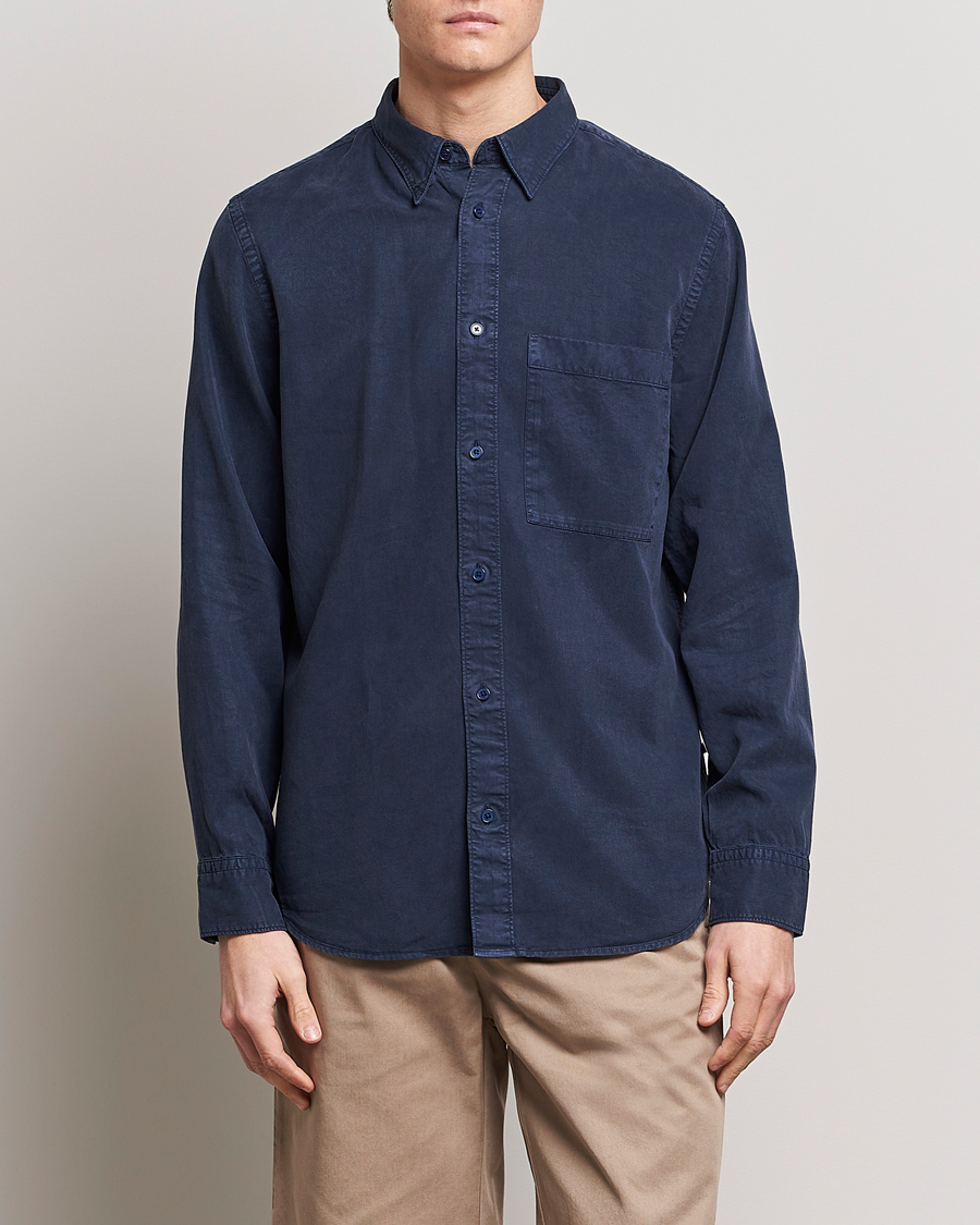 Herr | Skjortor | NN07 | Cohen Tencel Shirt Sargasso Sea