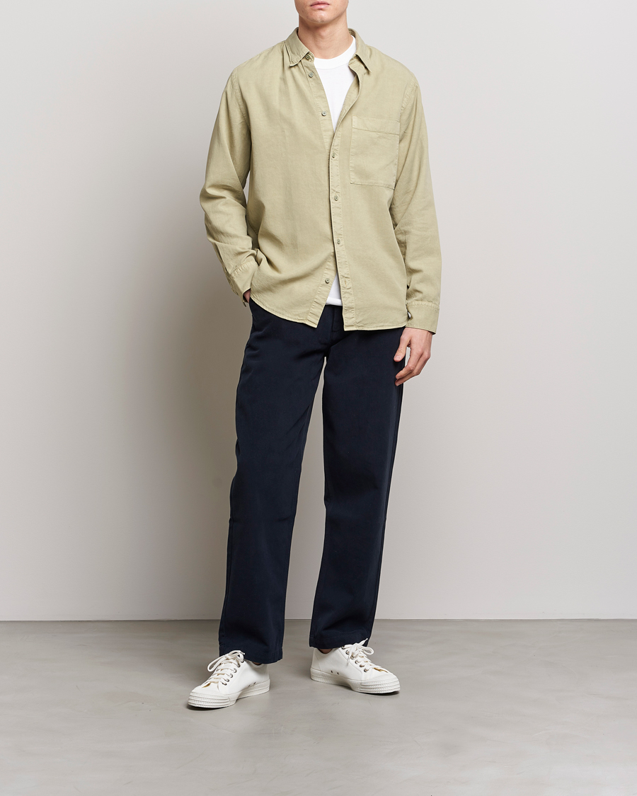 Herr | Skjortor | NN07 | Cohen Tencel Shirt Pale Green