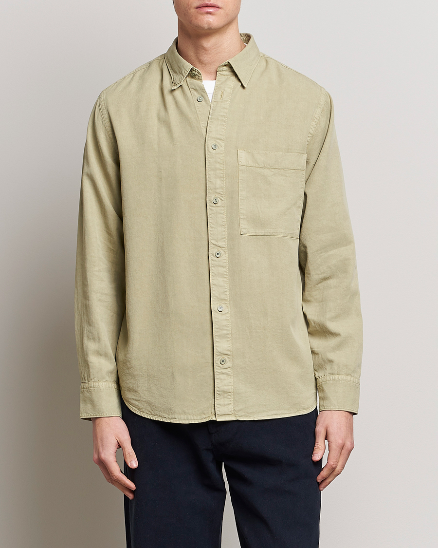 Herr | Skjortor | NN07 | Cohen Tencel Shirt Pale Green