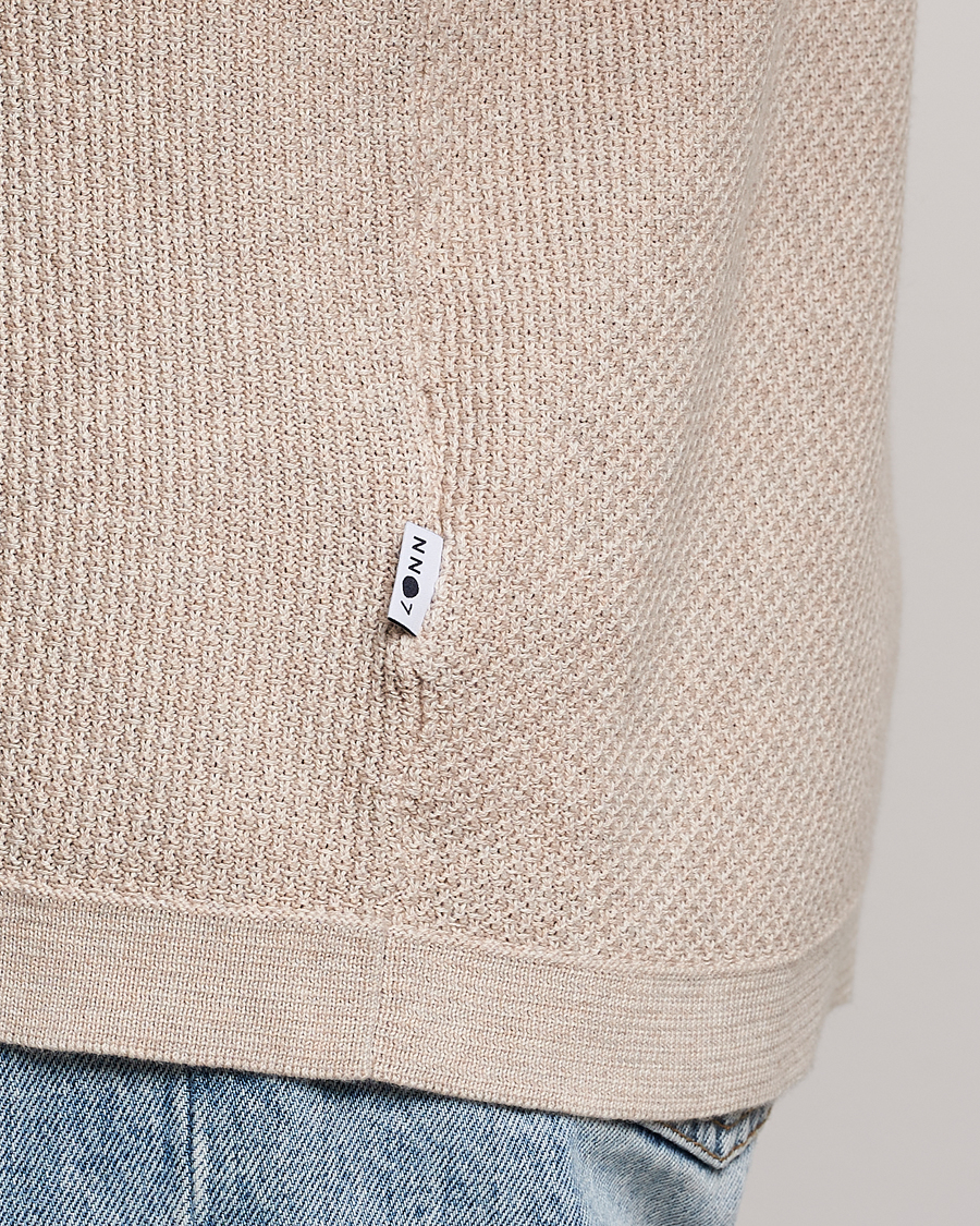 Herr | Pikéer | NN07 | Hansie Structured Zip Polo Cream