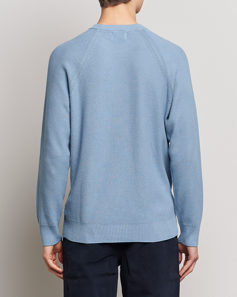Herr | Tröjor | NN07 | Brandon Cotton Knitted Sweater Ashley Blue