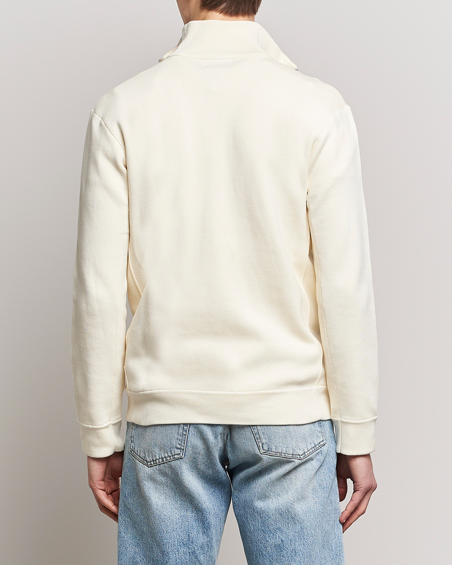 Herr | Tröjor | NN07 | Luis Knitted Half-Zip Sweater Ecru