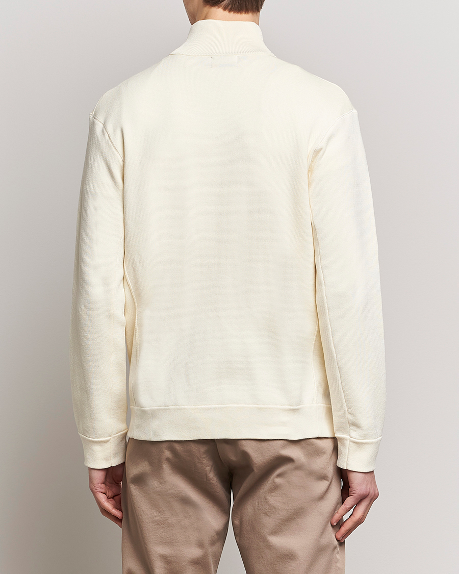 Herr | Tröjor | NN07 | Luis Knitted Full-Zip Sweater Ecru