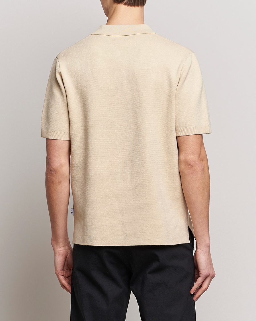 Herr | Pikéer | NN07 | Harald Knitted Polo Ecru