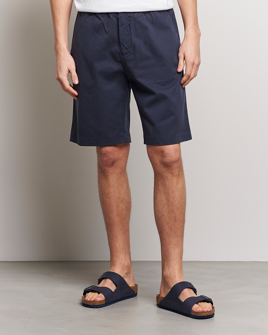 Herr | Shorts | NN07 | Theodore Confort Shorts Navy Blue