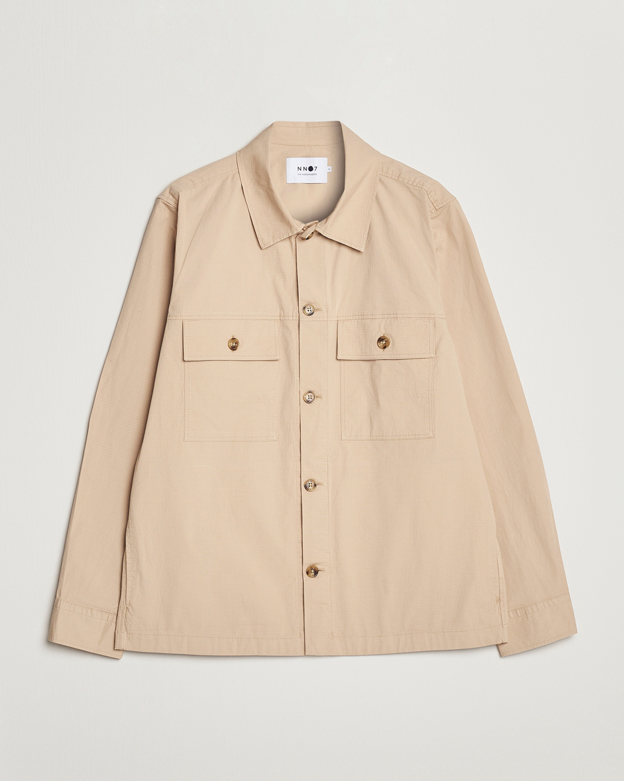 Herr | Skjortor | NN07 | Wilas Ripstop Overshirt Cream