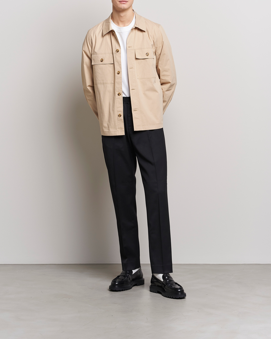 Herr | Skjortor | NN07 | Wilas Ripstop Overshirt Cream