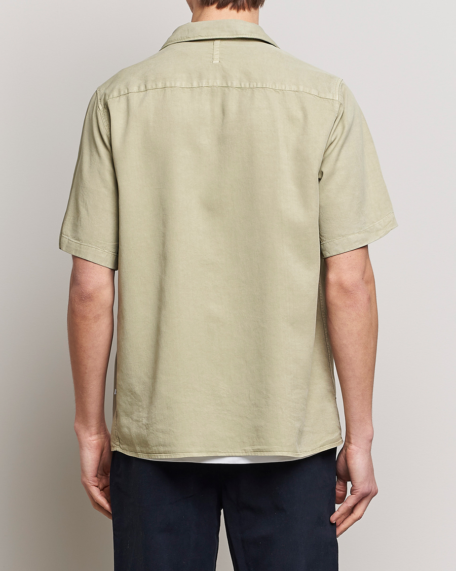 Herr | Skjortor | NN07 | Julio Tencel Resort Collar Shirt Pale Green