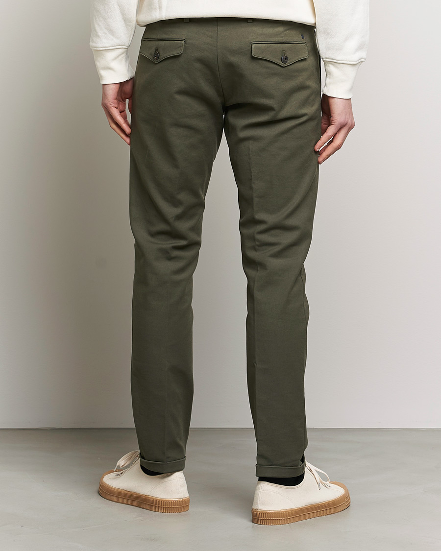 Herr | Byxor | NN07 | Scott Regular Fit Stretch Trousers Army Green