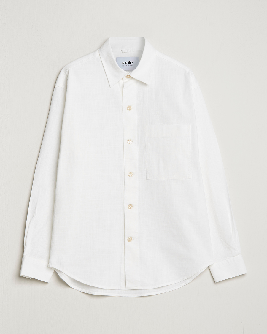 Herr | Skjortor | NN07 | Adwin Cotton Pocket Shirt Off White
