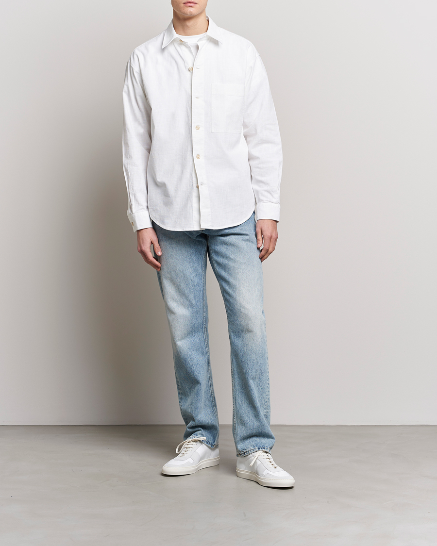 Herr | Skjortor | NN07 | Adwin Cotton Pocket Shirt Off White