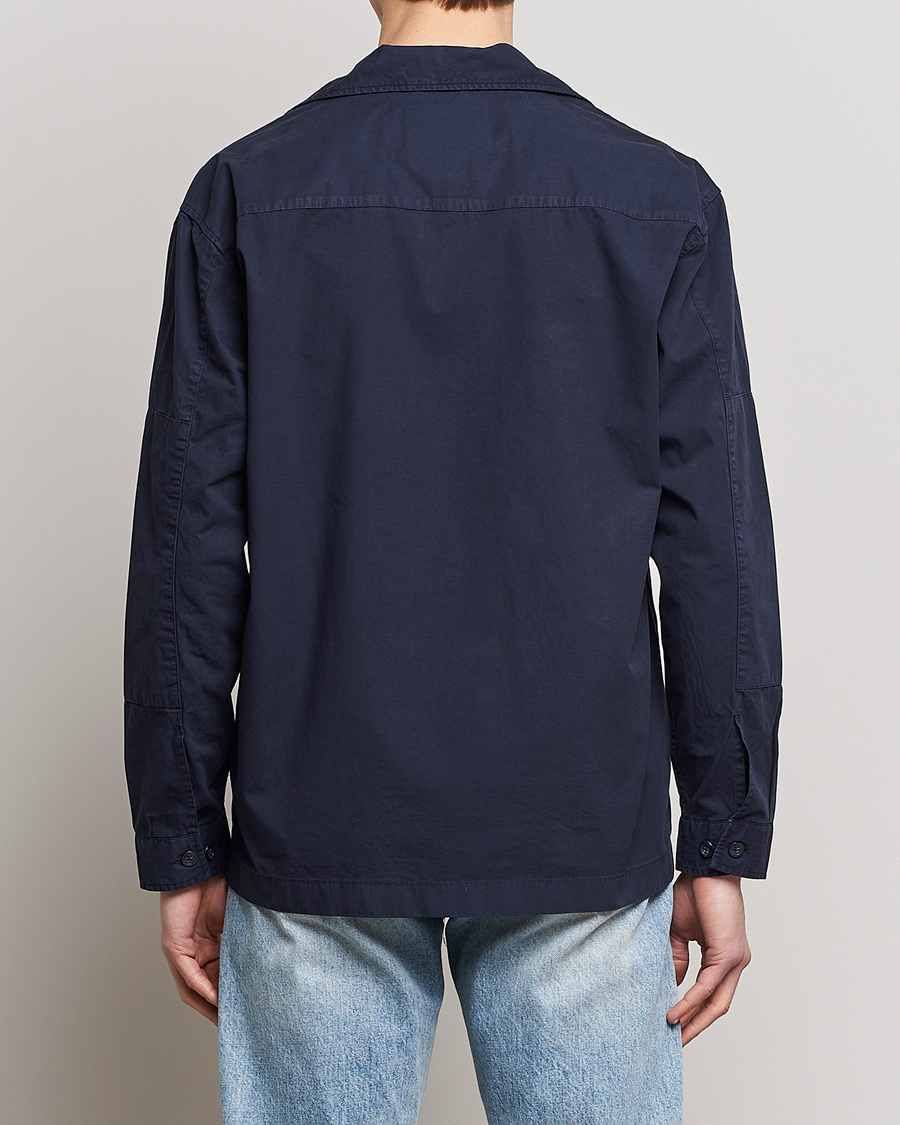 Herr | Skjortor | NN07 | Andre Patch Pocket Overshirt Navy Blue