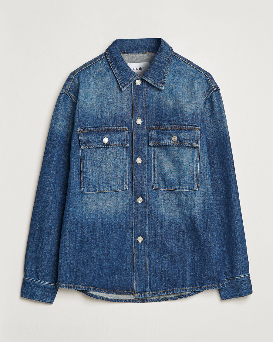 Herr | Jackor | NN07 | Roger Denim Jacket Medium Blue
