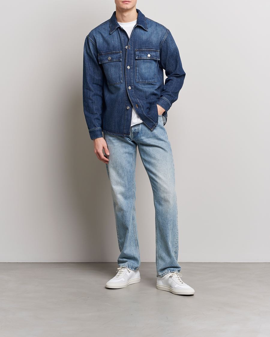 Herr | Jackor | NN07 | Roger Denim Jacket Medium Blue