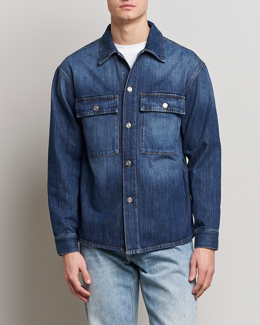 Herr | Jeansjackor | NN07 | Roger Denim Jacket Medium Blue