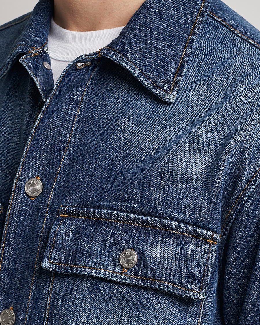 Herr | Jackor | NN07 | Roger Denim Jacket Medium Blue