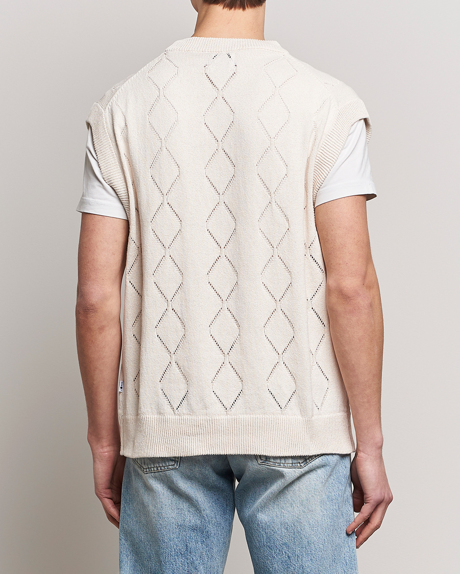 Herr | Tröjor | NN07 | Crew Neck Vest Ecru