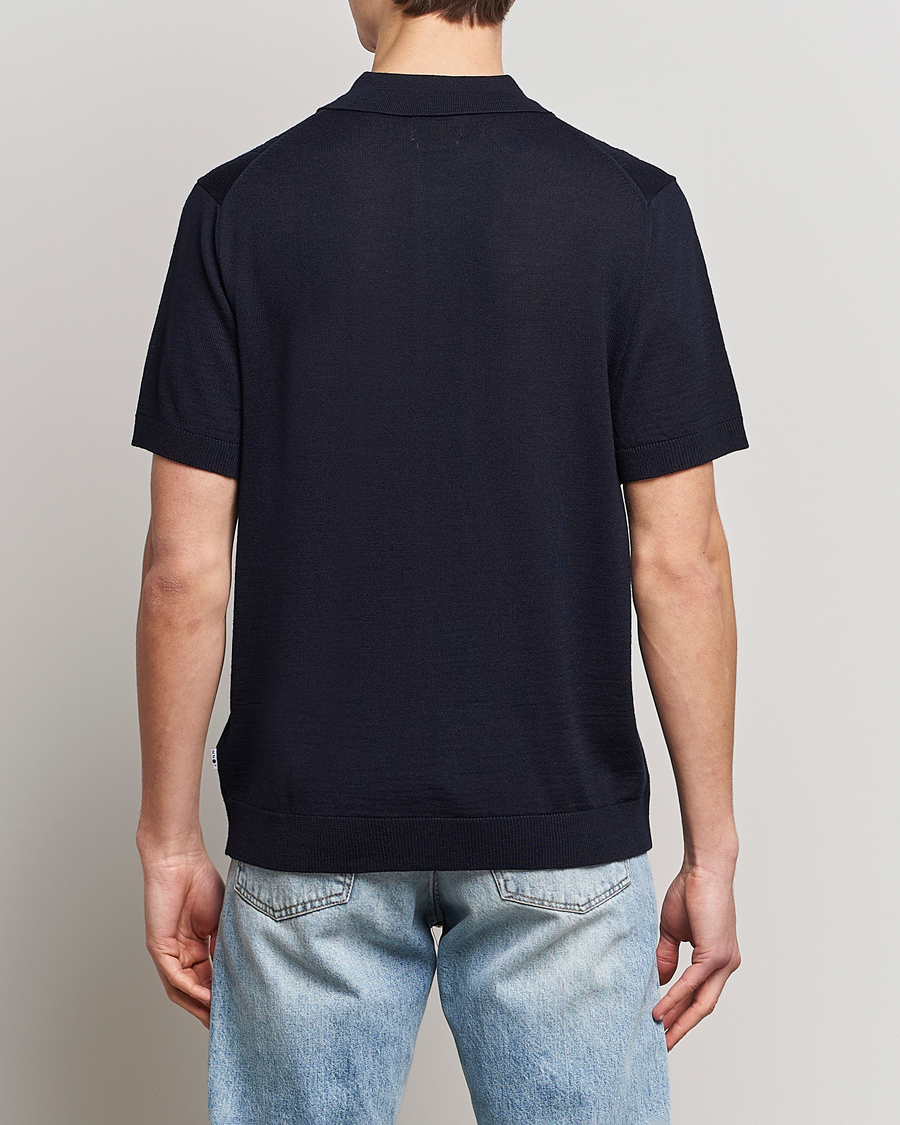 Herr | Pikéer | NN07 | Thor Knitted Polo Navy Blue