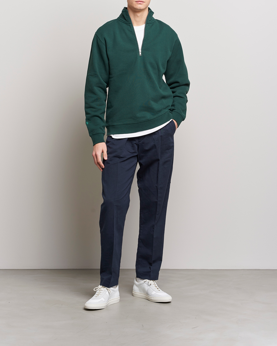 Herr | Byxor | NN07 | Fritz Pleated Trousers Navy Blue