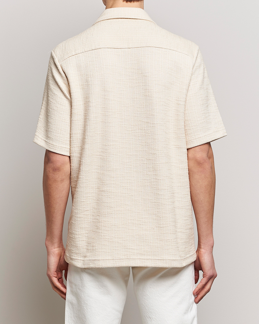Herr | Skjortor | NN07 | Julio Knitted Structured Shirt Ecru