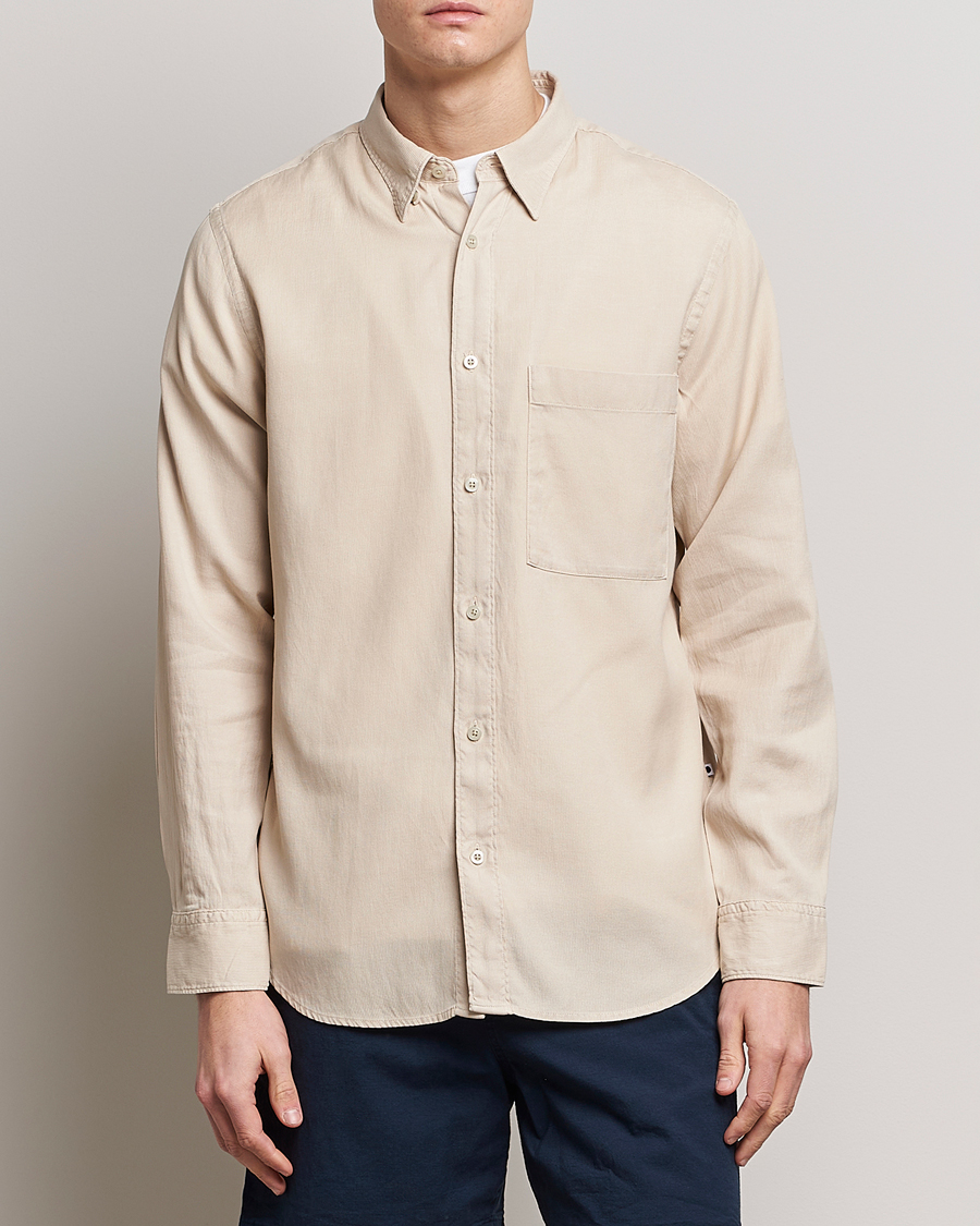Herr | Skjortor | NN07 | Cohen Summer Cord Shirt Cream