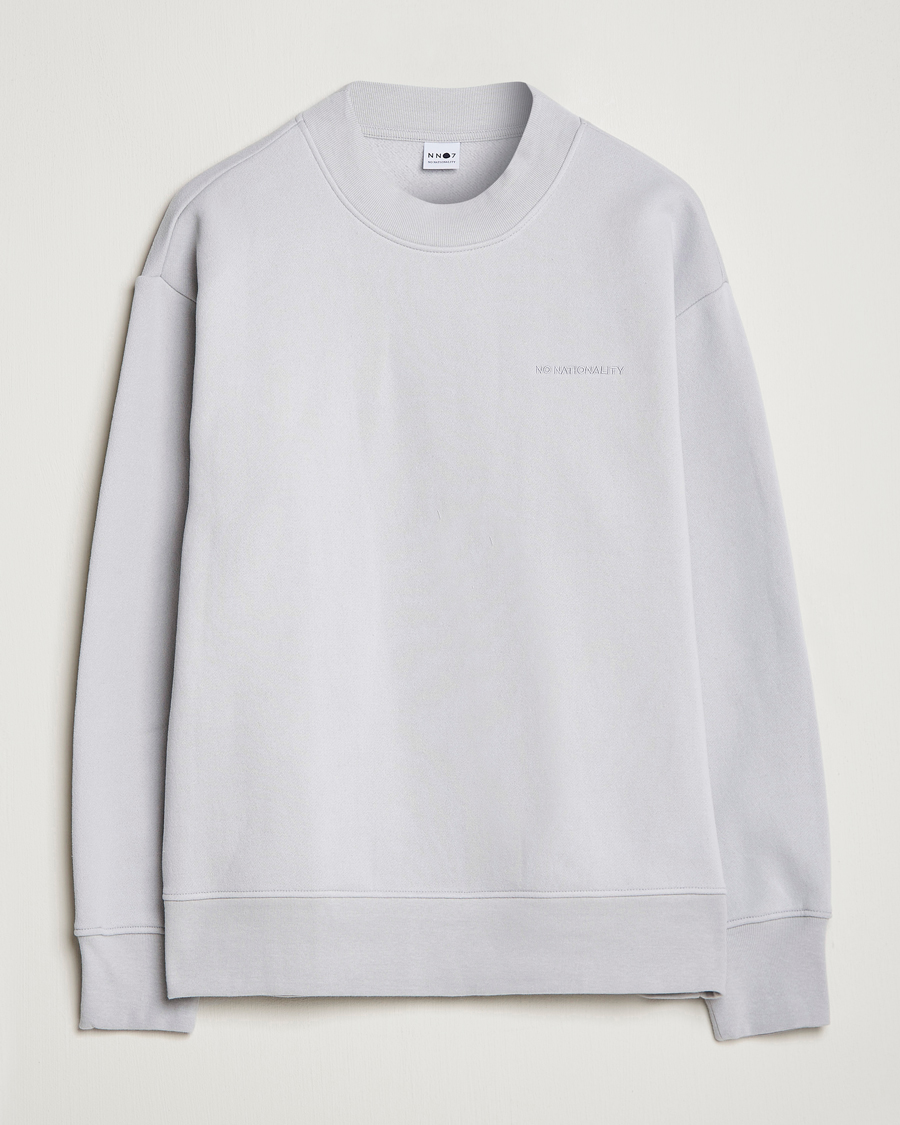 Herr | Tröjor | NN07 | Briggs Mock Neck Sweater Harbour Mist