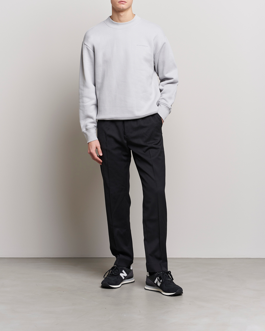 Herr | Tröjor | NN07 | Briggs Mock Neck Sweater Harbour Mist