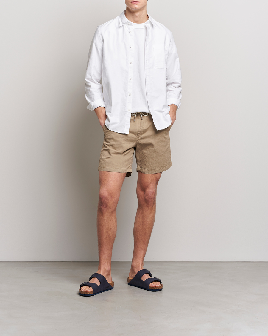 Herr | Shorts | NN07 | Gregor Tencel Drawstring Shorts Greige