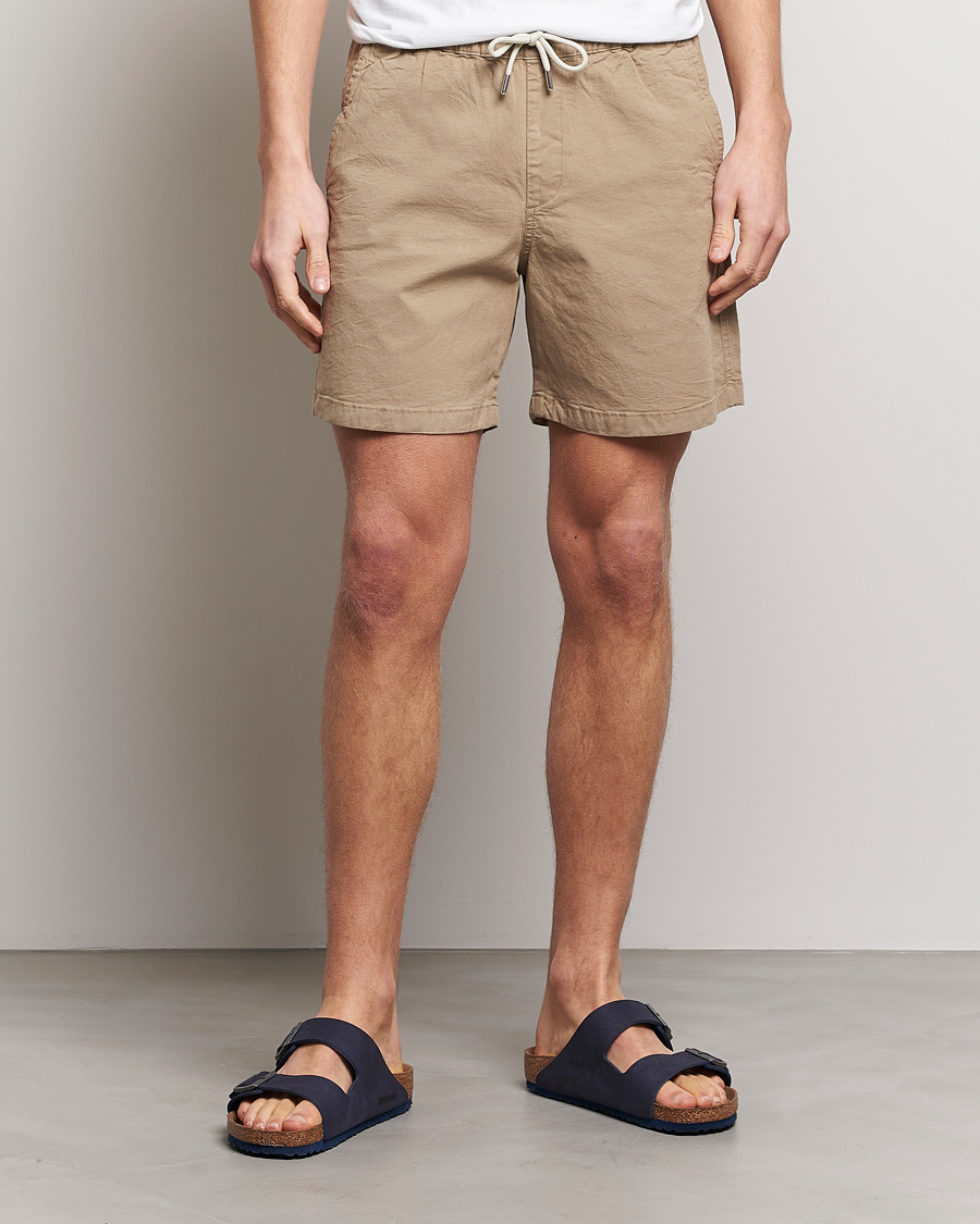 Herr | Shorts | NN07 | Gregor Tencel Drawstring Shorts Greige