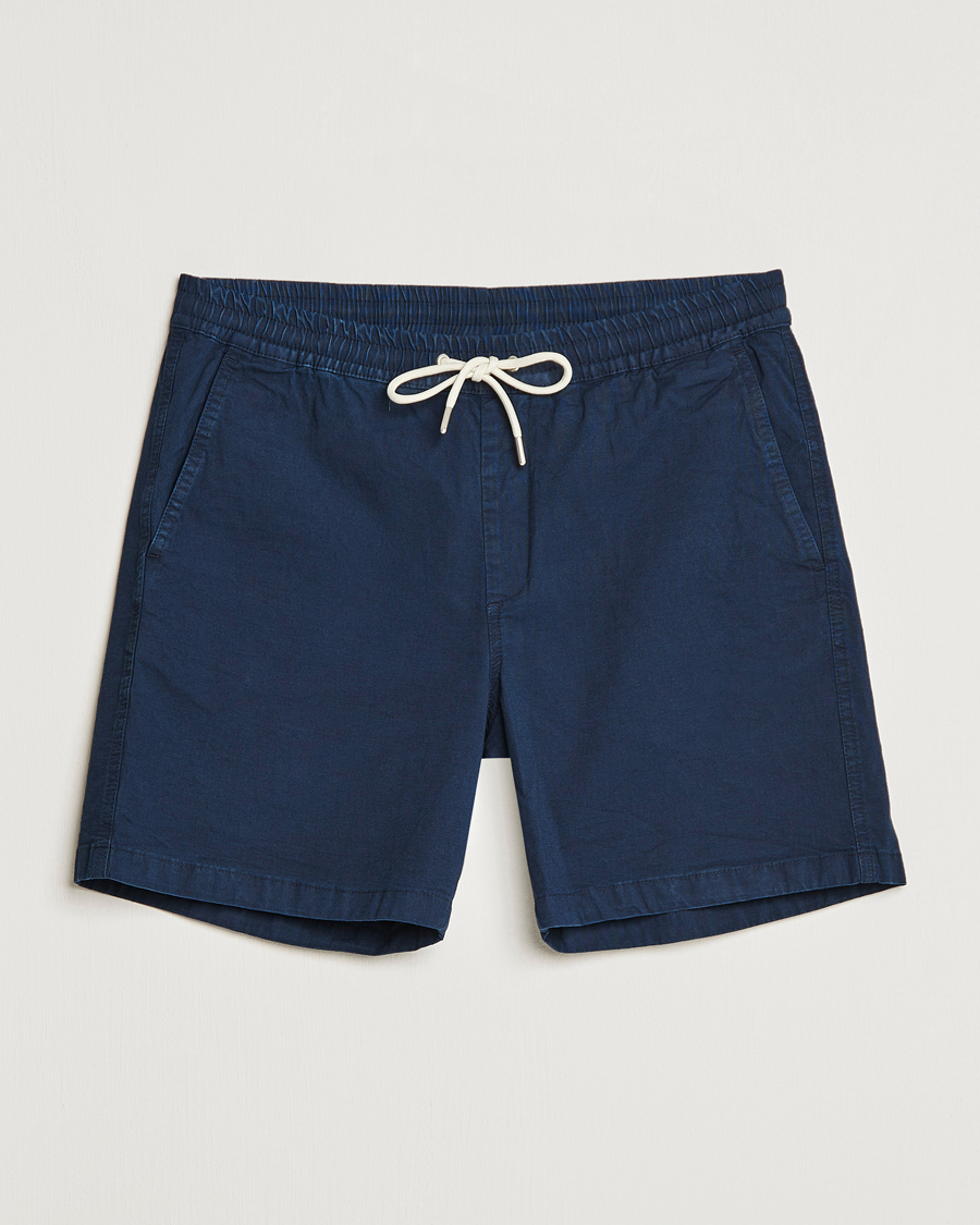 Herr | Shorts | NN07 | Gregor Tencel Drawstring Shorts Navy Blue