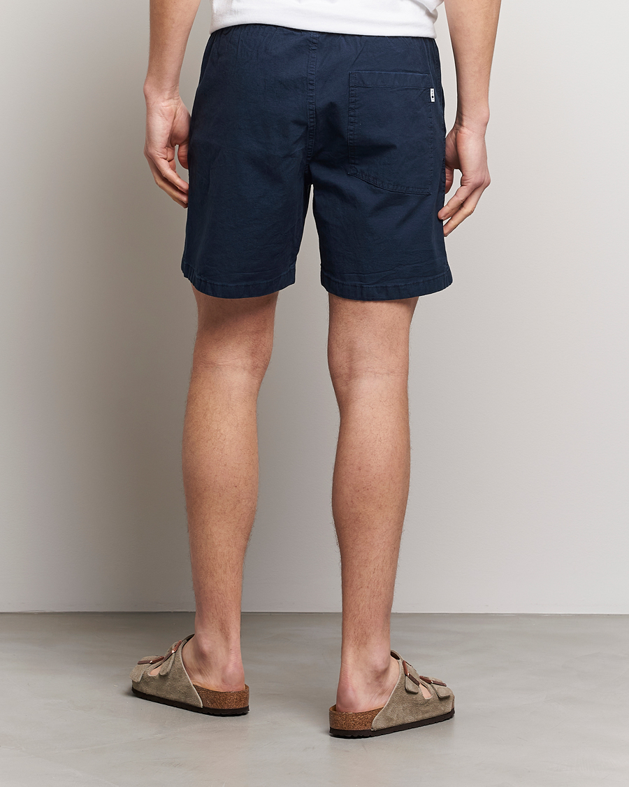 Herr | Shorts | NN07 | Gregor Tencel Drawstring Shorts Navy Blue