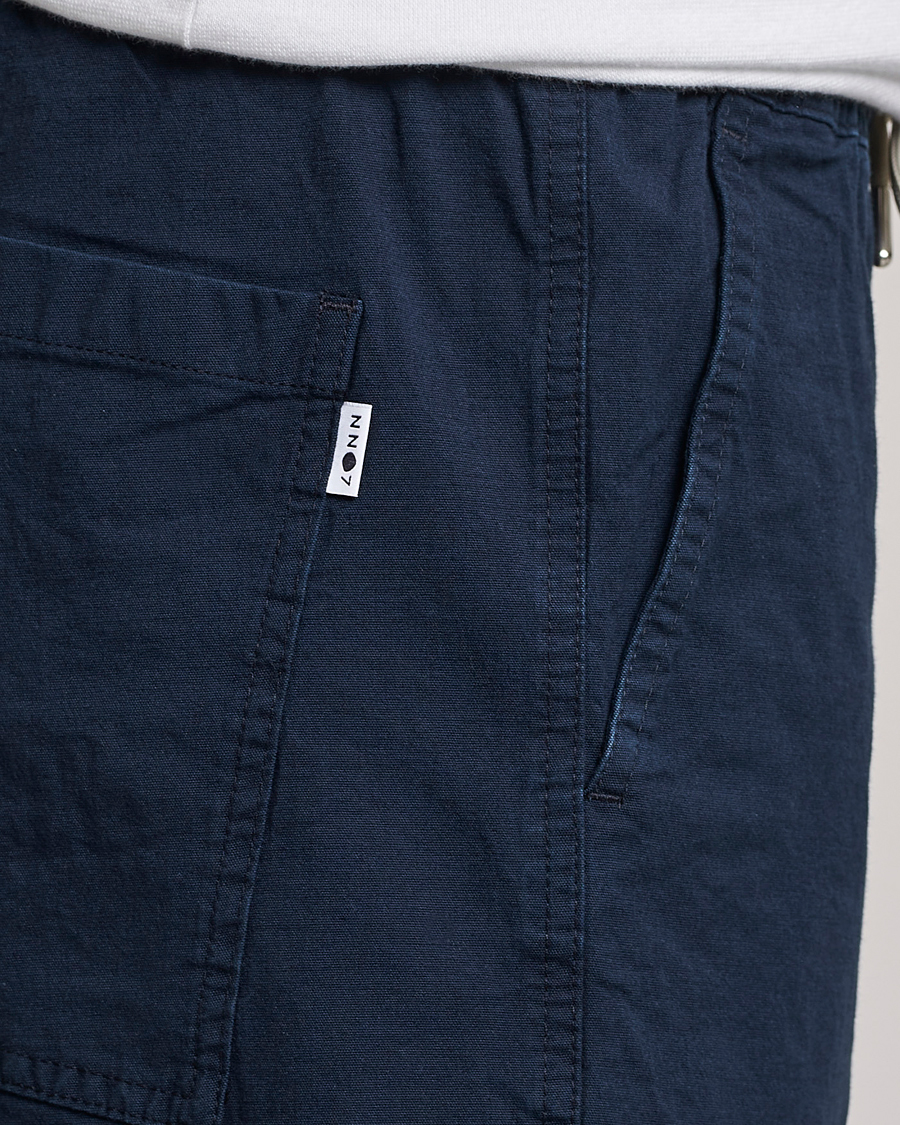Herr | Shorts | NN07 | Gregor Tencel Drawstring Shorts Navy Blue