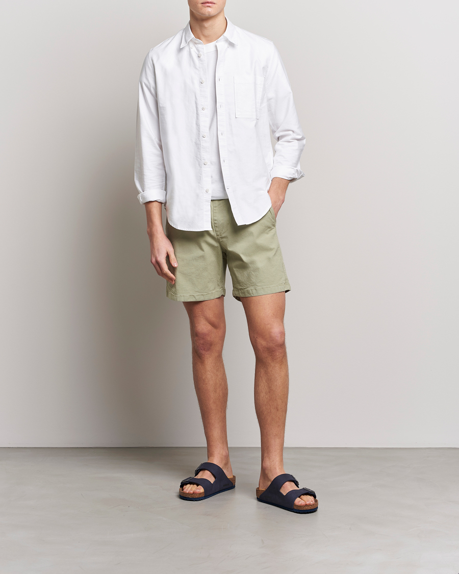 Herr | Shorts | NN07 | Gregor Tencel Drawstring Shorts Pale Green