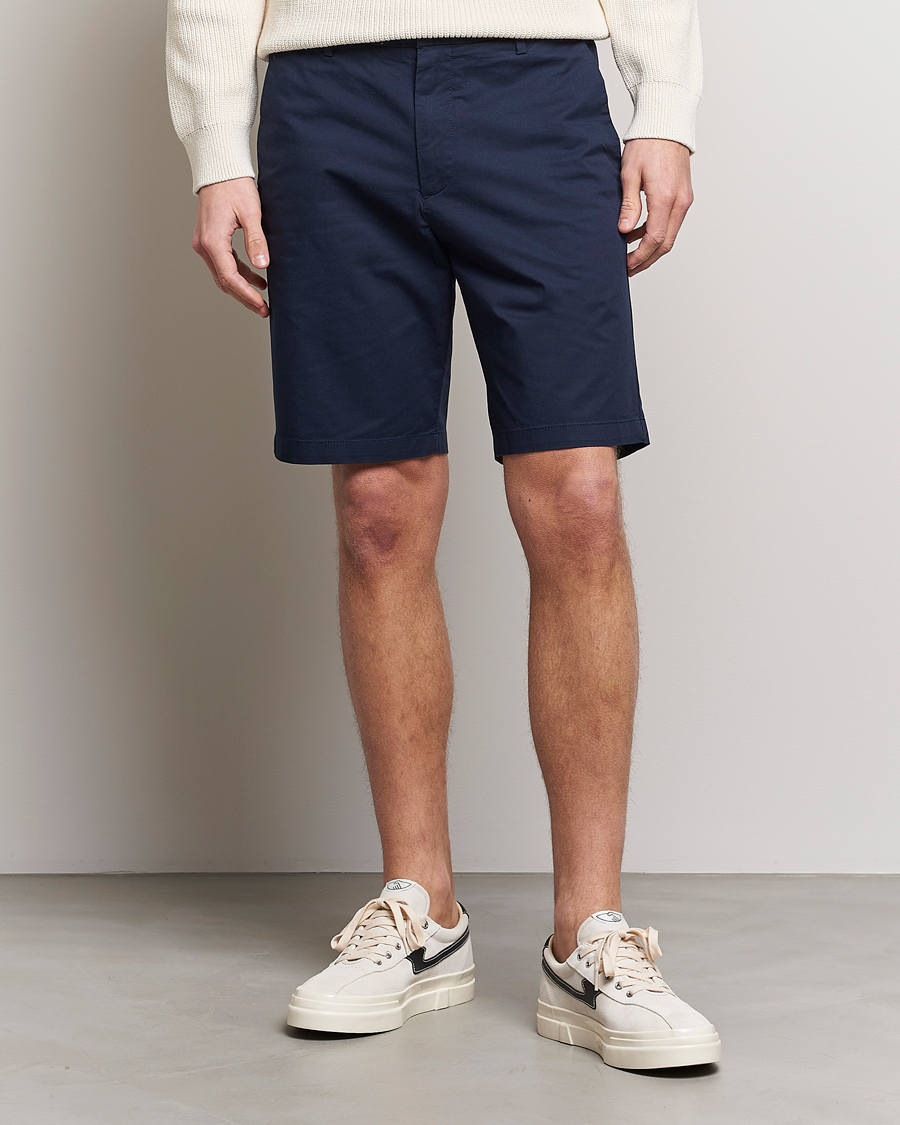 Herre |  | Dockers | Cotton Stretch Twill Chino Shorts Navy Blazer