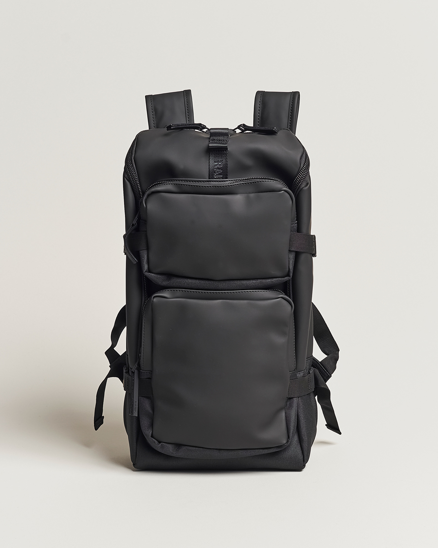 Herr | RAINS Trail Cargo Backpack Black | RAINS | Trail Cargo Backpack Black