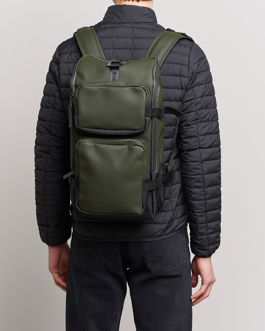 Herr | RAINS Trail Cargo Backpack Green | RAINS | Trail Cargo Backpack Green