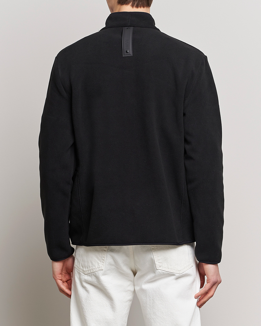 Herr | Tröjor | RAINS | Fleece Half-Zip Pullover Black