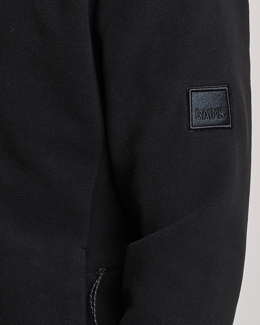 Herr | Tröjor | RAINS | Fleece Half-Zip Pullover Black