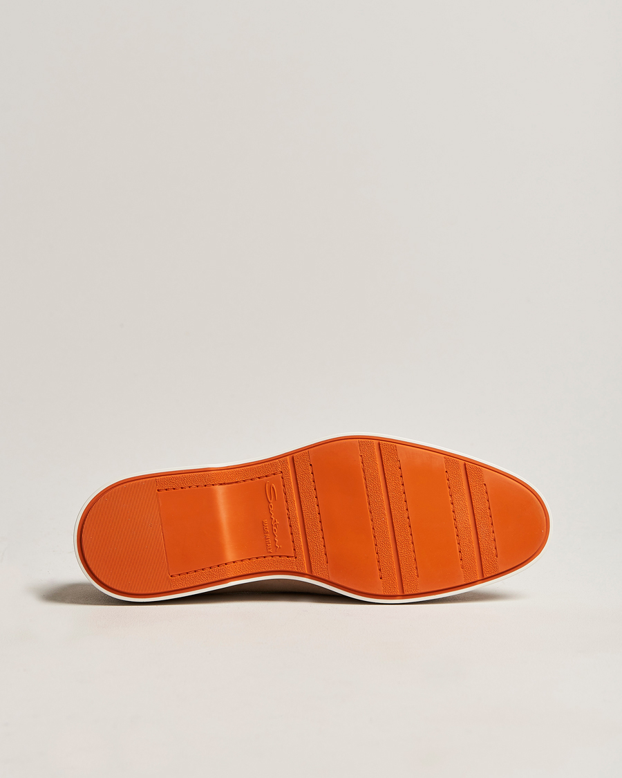 Herr | Santoni Summer Loafer Beige Suede | Santoni | Summer Loafer Beige Suede