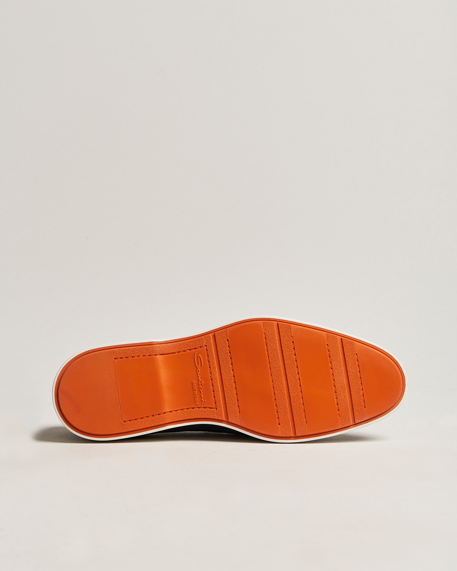 Herr | Santoni Summer Loafer Navy Suede | Santoni | Summer Loafer Navy Suede