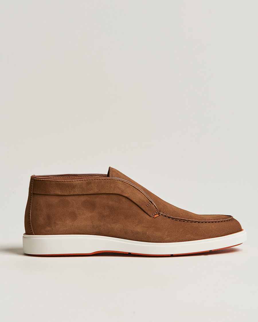 Herr | Santoni Summer Chukka Brown Suede | Santoni | Summer Chukka Brown Suede