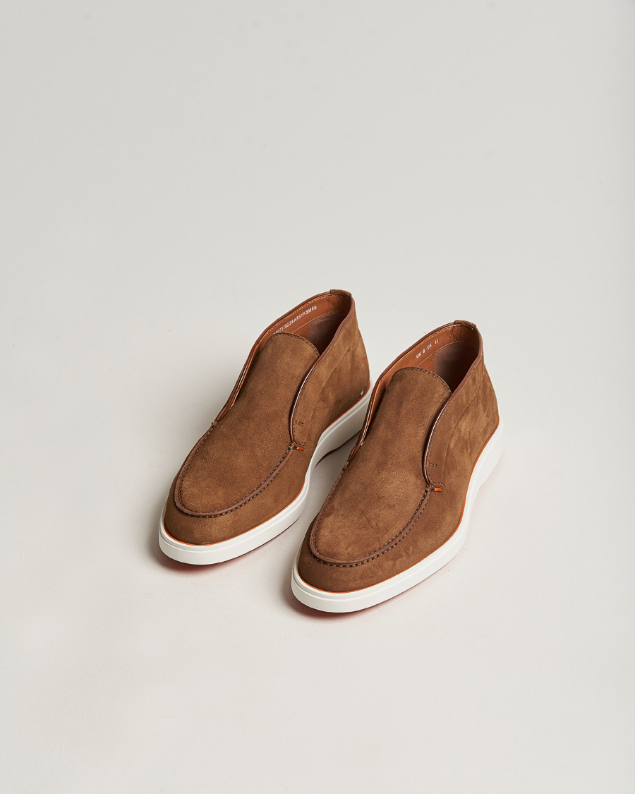 Herr | Santoni Summer Chukka Brown Suede | Santoni | Summer Chukka Brown Suede