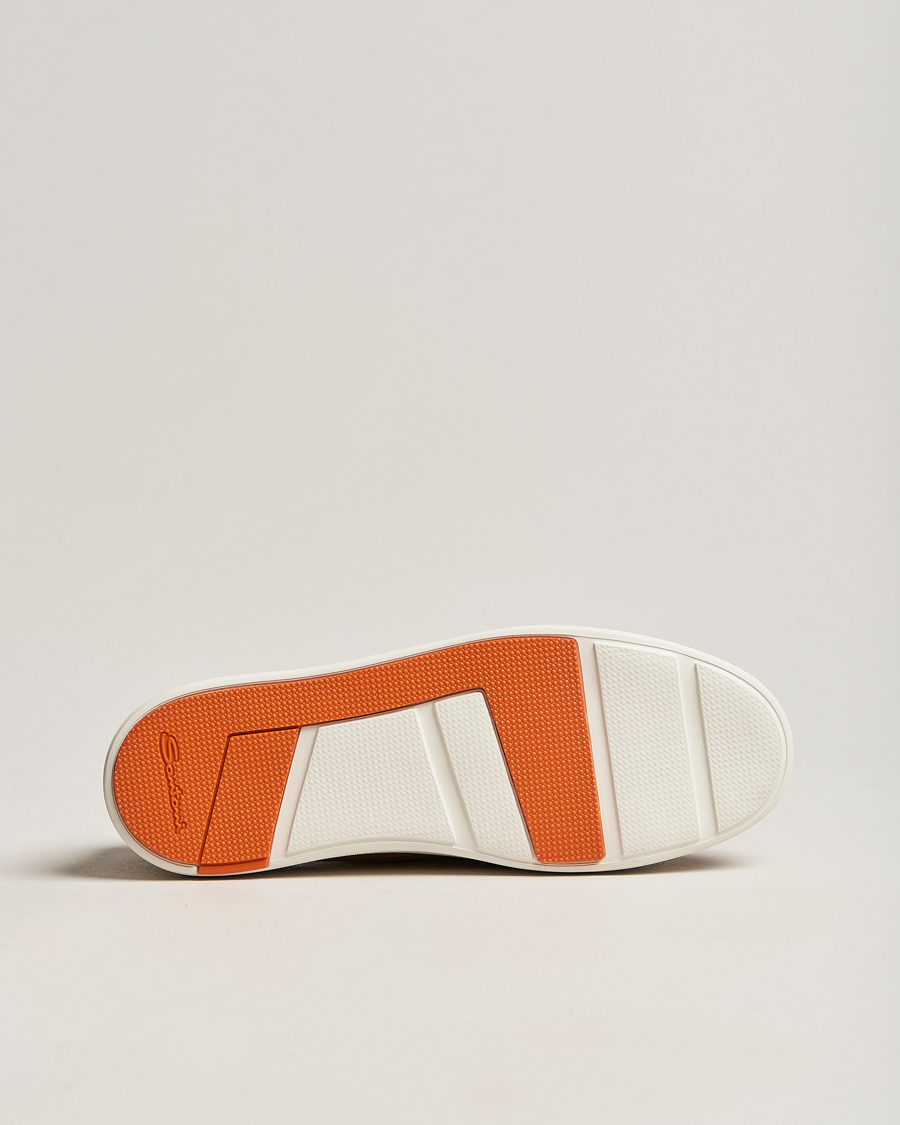 Herr | Santoni Plain Sneaker Dark Brown Suede | Santoni | Plain Sneaker Dark Brown Suede