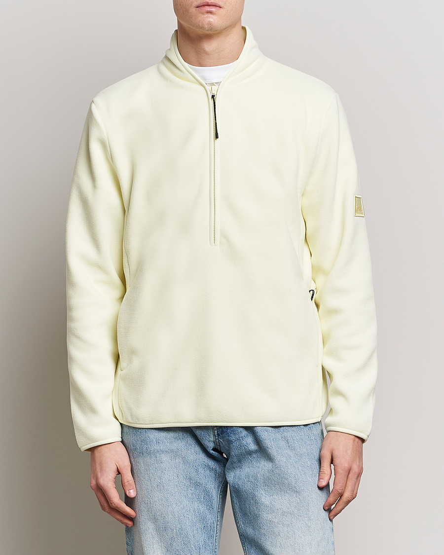 Herr | Tröjor | RAINS | Fleece Half-Zip Pullover Straw