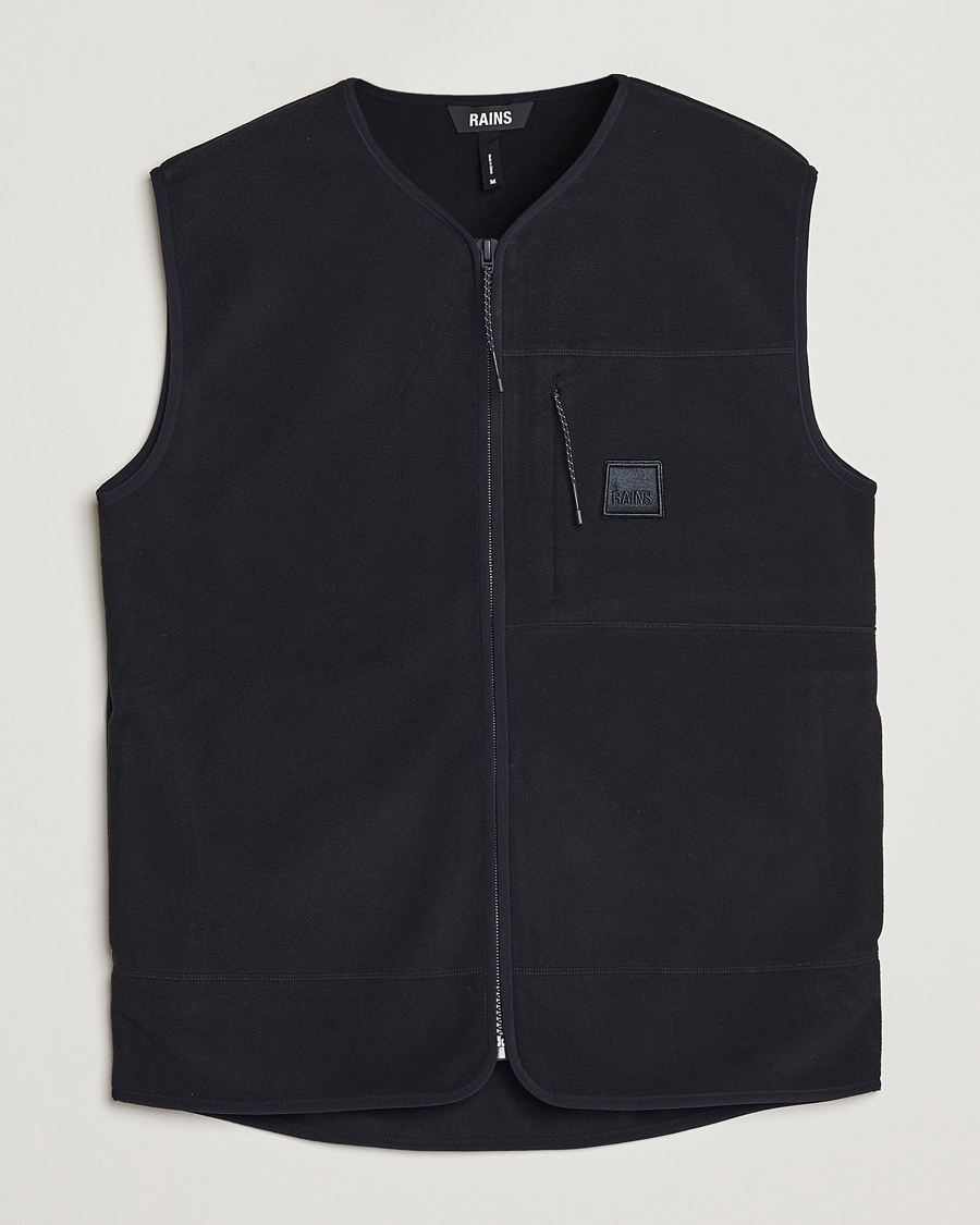 Herr | Tröjor | RAINS | Fleece Vest Black