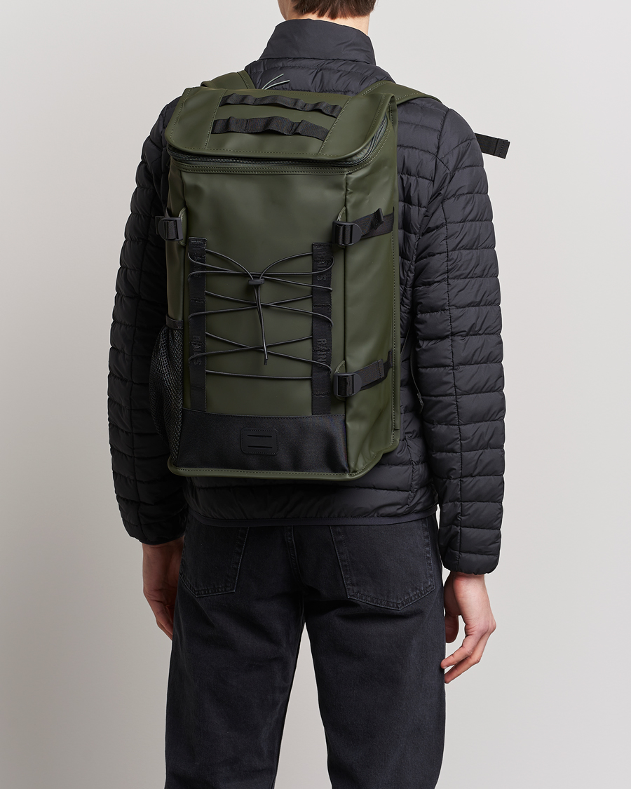 Herr | RAINS Trail Mountaineer Backpack Green | RAINS | Trail Mountaineer Backpack Green