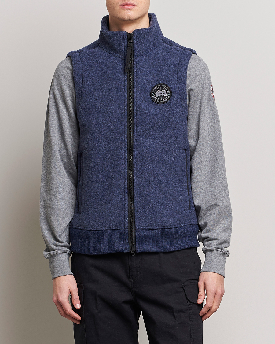 Herr | Västar | Canada Goose | Mersey Fleece Vest Atlantic Navy