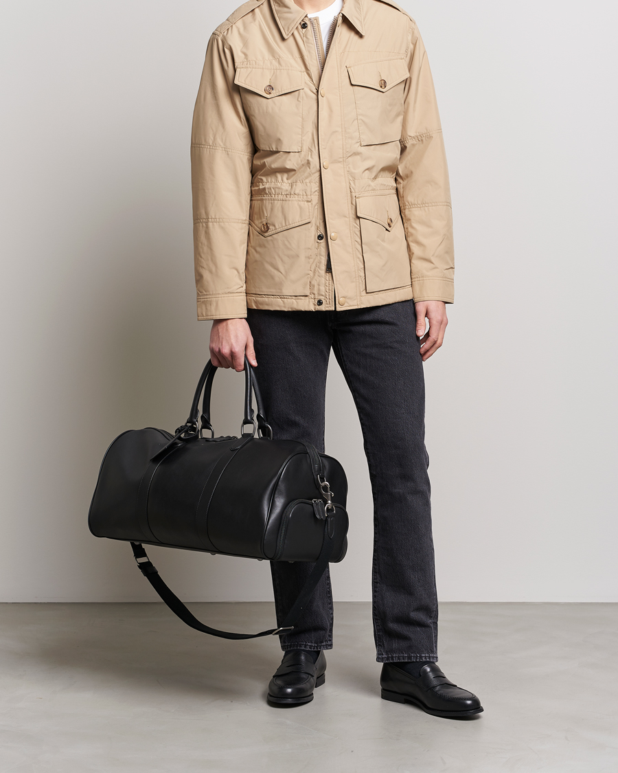 Herr | Weekendbags | Polo Ralph Lauren | Leather Duffle Bag  Black
